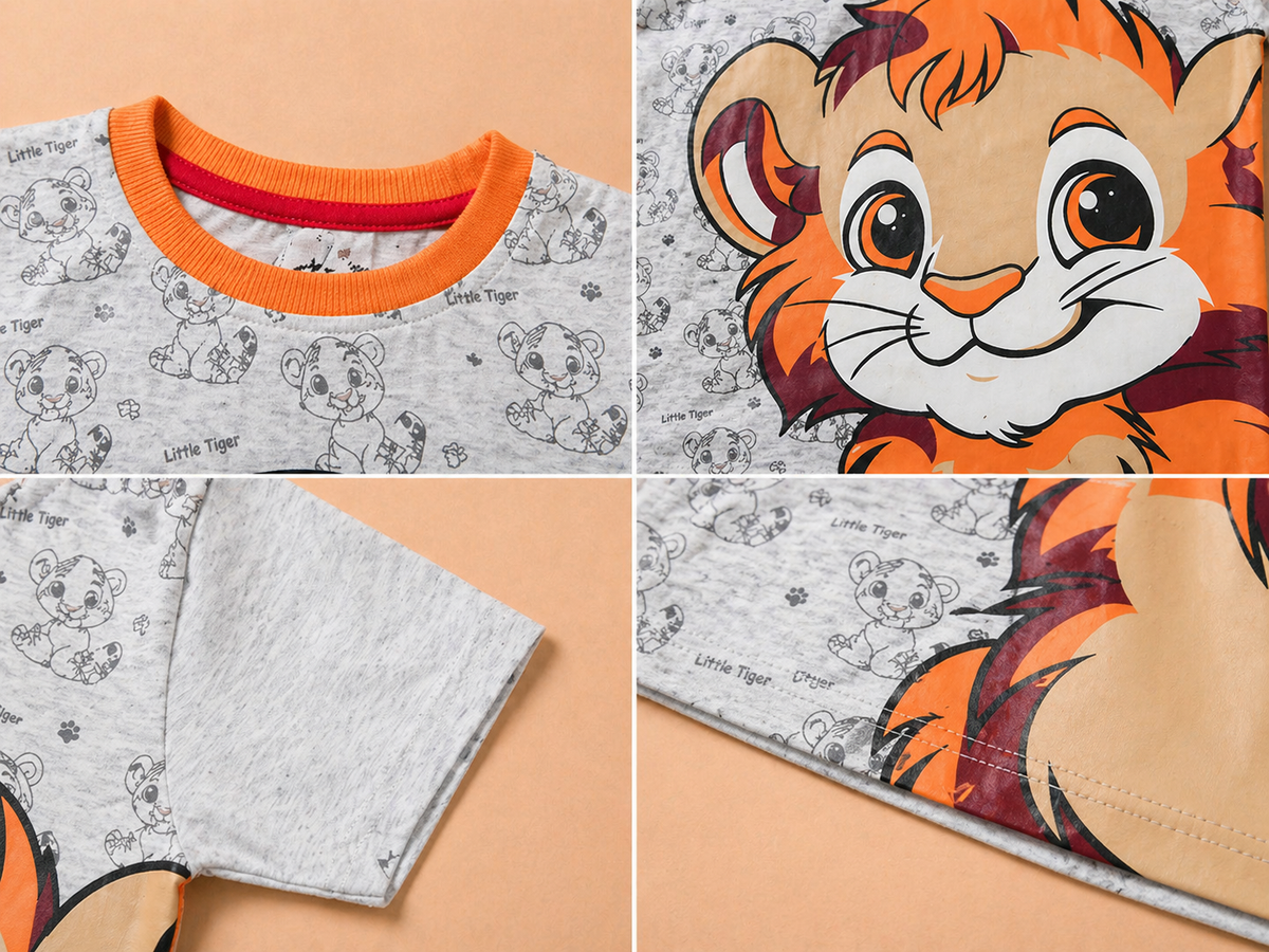 Boys Lion Graphic Tee-Shirt