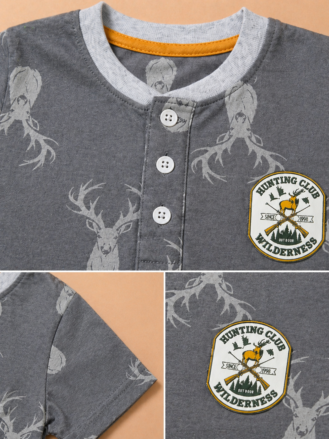 Boys Graphic Sleeveless Henley