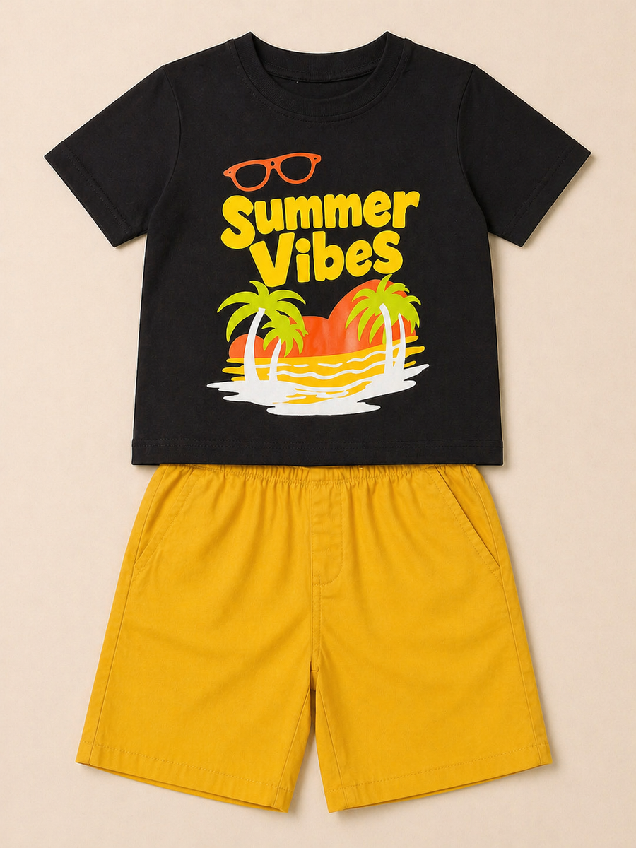 Boys Graphic T-Shirt & Short Set