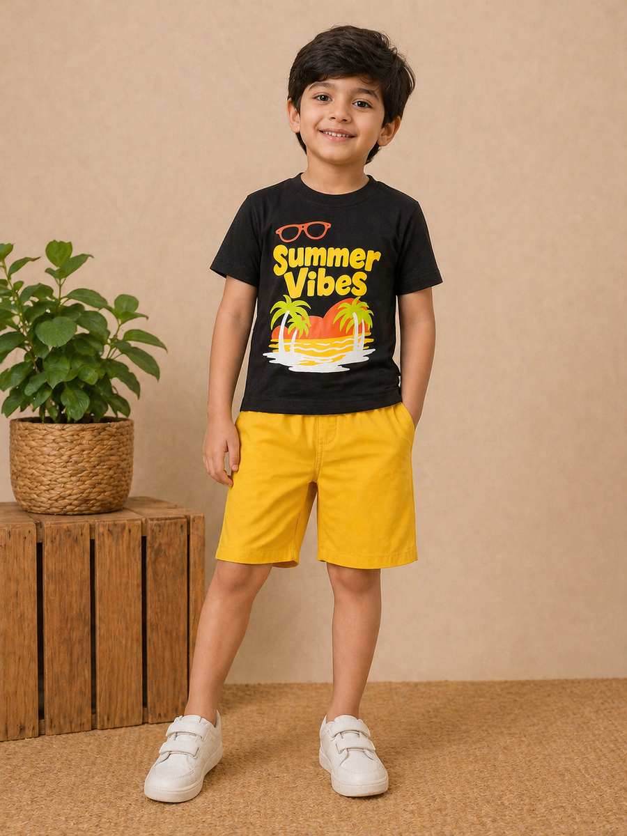 Boys Graphic T-Shirt & Short Set