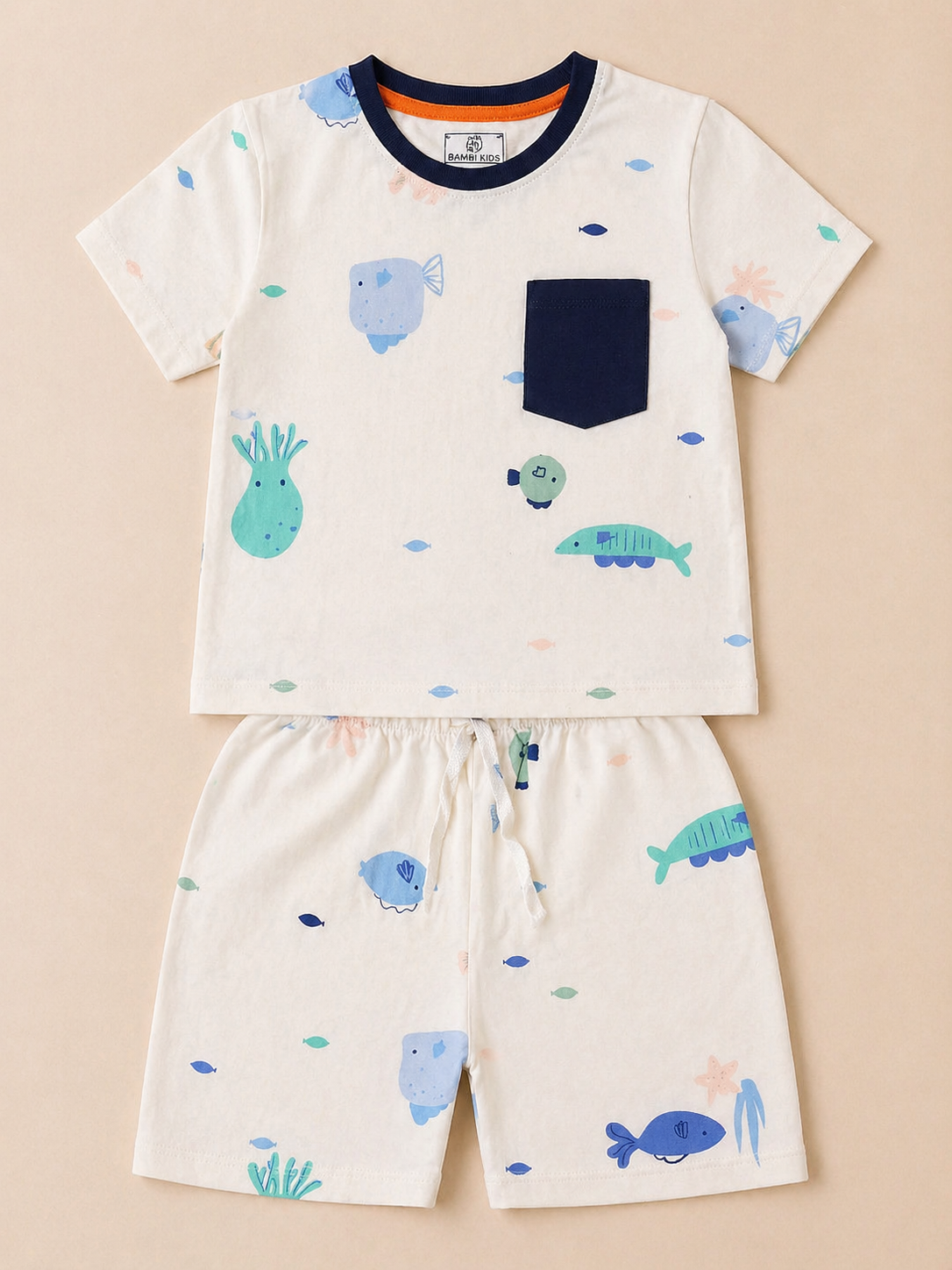 Boys Printed T-Shirt & Short Set