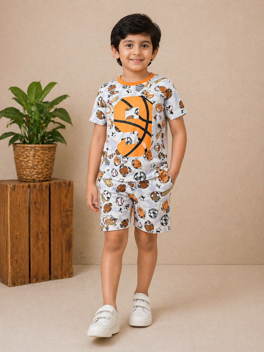 Boys Graphic Shirt & Short Set
