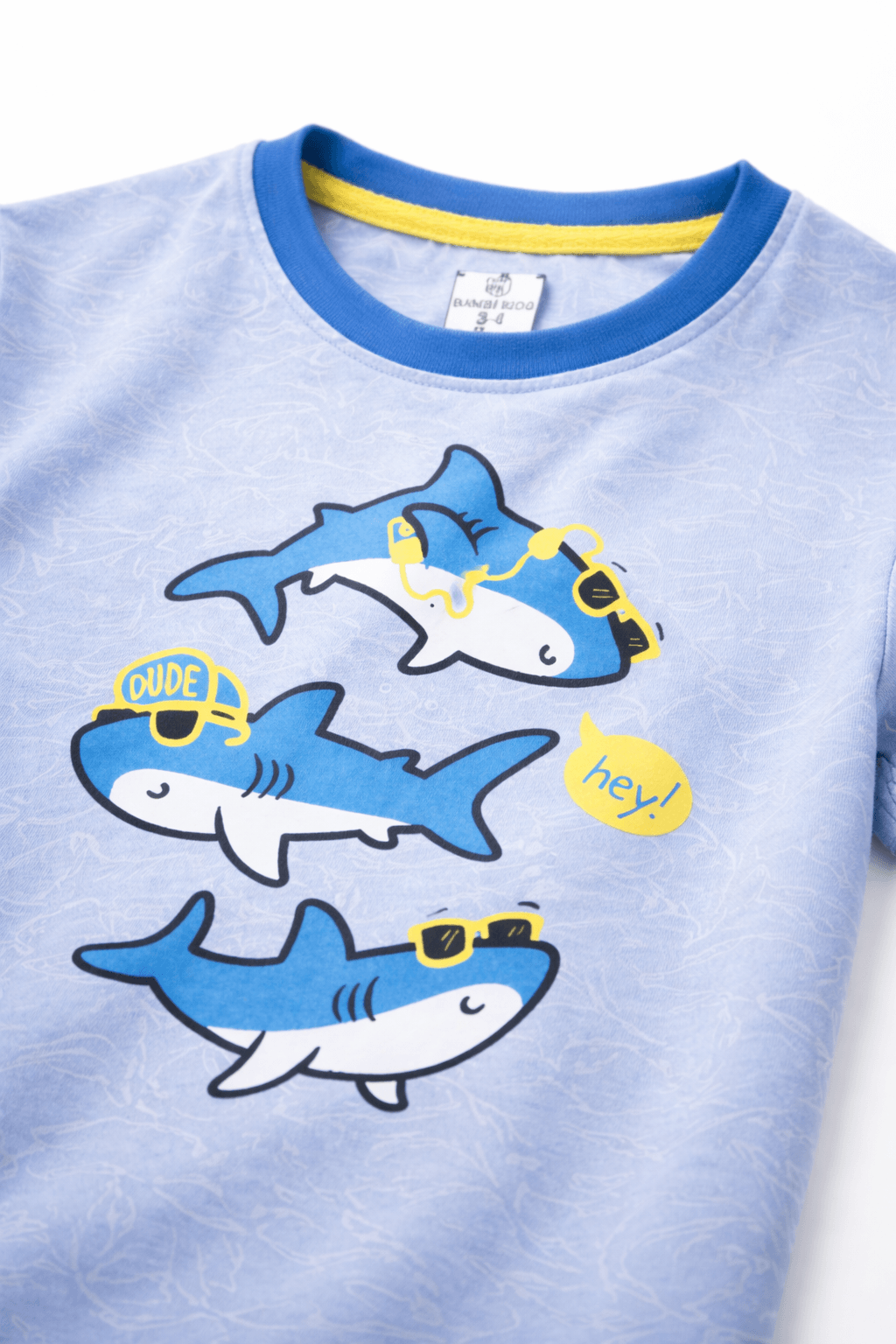 Boys Shark Printed T-Shirt